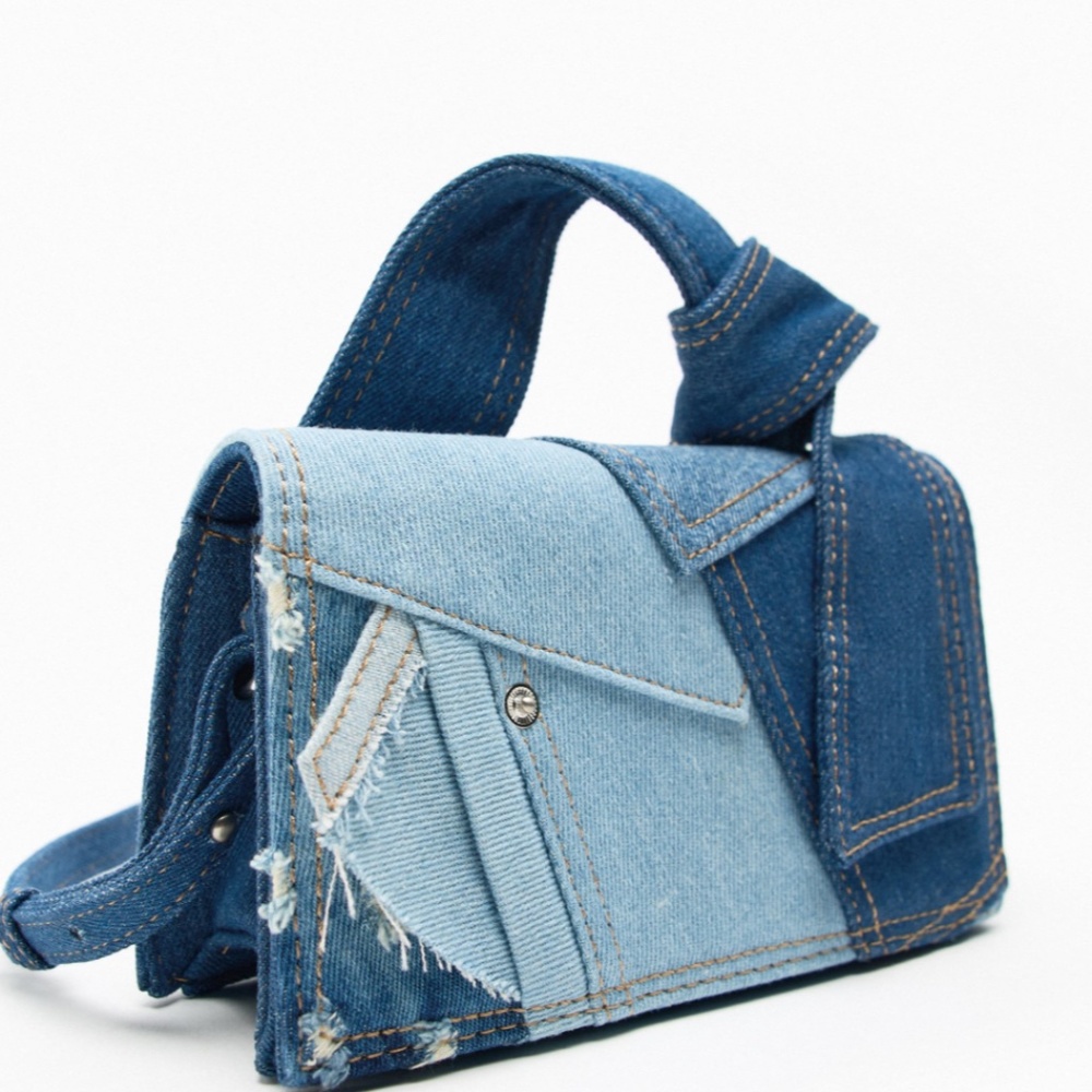 PATCHWORK DENIM BAG